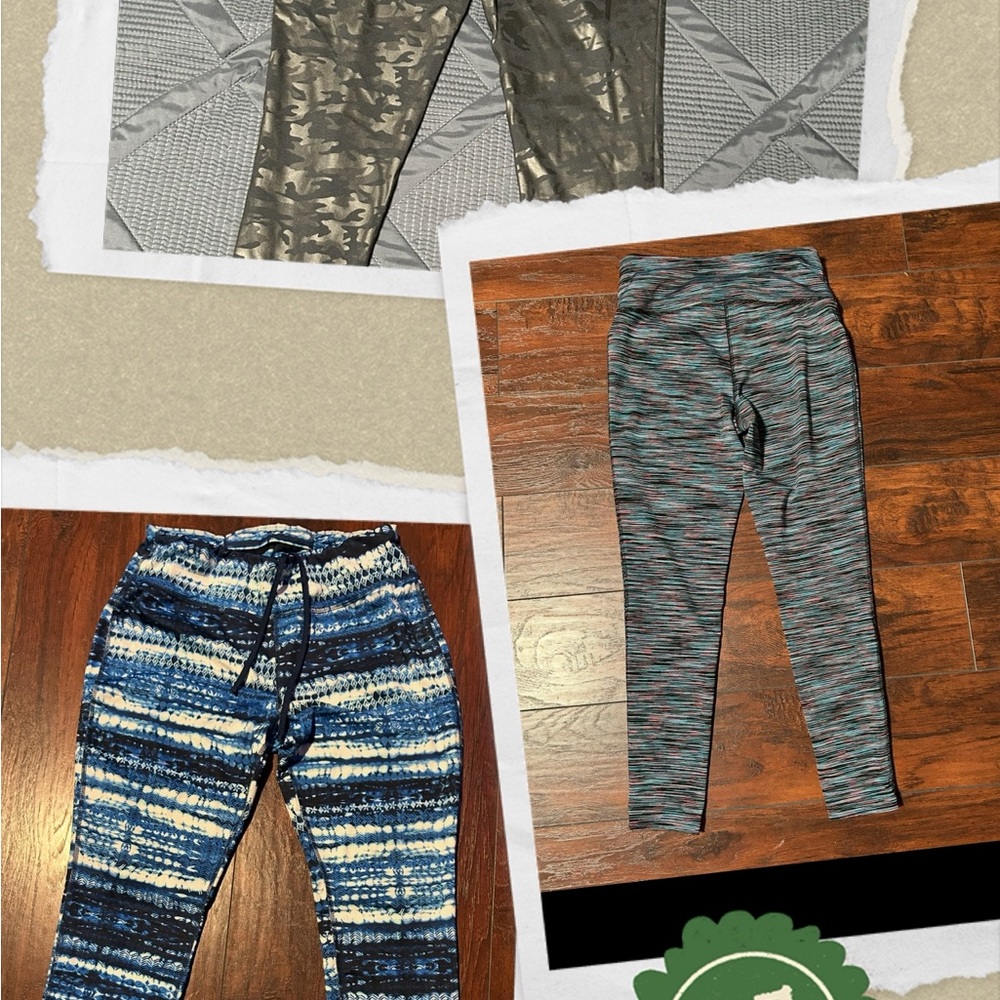 Stylish Women's Camouflage and Patterned Leggings Set medium